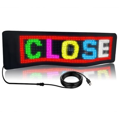 Большой размер версии дистанционного управления Bluetooth App Control Led Flexible Display sign 19*92cm для помещений