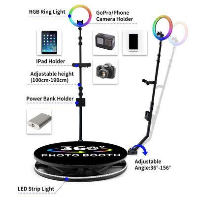 Высота платформы 25 см 360 фотокабинка с автоматической видеомашиной и профессиональным дизайном