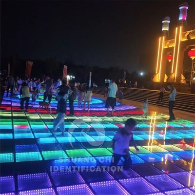Светодиодный источник света 5050 RGB Led Removable Glass Tiles для интерактивного неонного танцевального пола