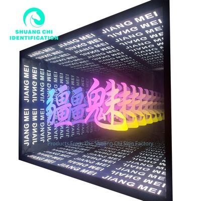Прочный металлический каркас на заказ Infinity 3D Mirror Neon Dance Floor для диджея дискотеки