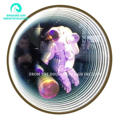 Специальное толщину 3D неонового бездны зеркало чекированное идеально подходит для отделки интерьера магазина