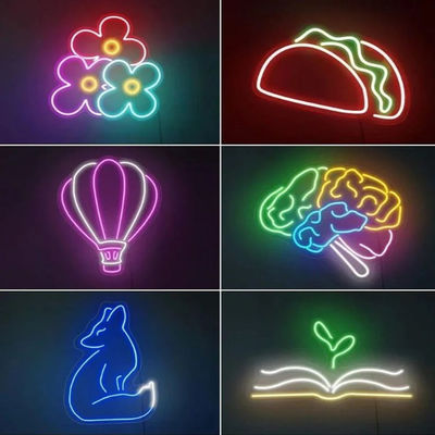 Установка на стене с винтом Внутренняя гибкая RGB неоновая полоса света с пользовательским неоновым светом