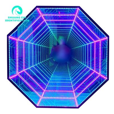 Внутренние наружные источники сигнализации Абсолютное 3D зеркало Неоновое зеркало с индивидуальной толщиной