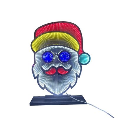 Акриловое волшебное зеркало Рождественская Санта-Лампа с светодиодным светом и световой эффективностью 30lm / w