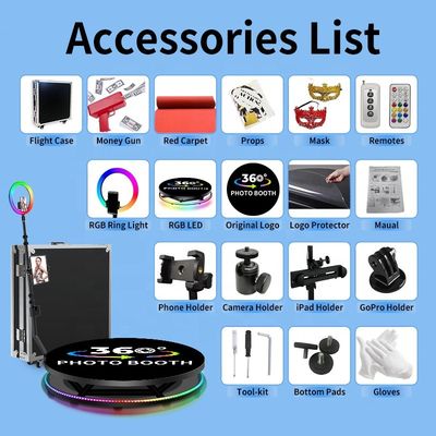 Gro совместимая 80-120 см вращающаяся автоматическая 360 Selfie Spin Base Foto Ipad Photo Booth