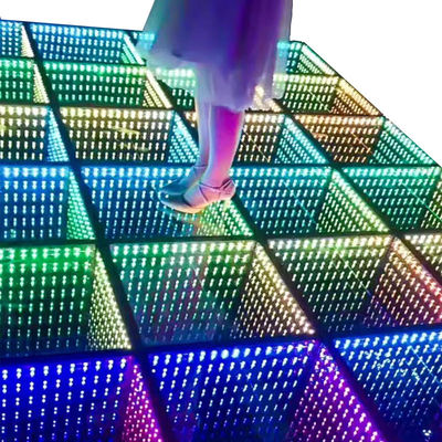 IP55-IP67 водонепроницаемая LED-танцевальная площадка для свадебной вечеринки Сцена DJ 3D зеркало RGB освещение