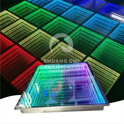 IP55-IP67 водонепроницаемая LED-танцевальная площадка для свадебной вечеринки Сцена DJ 3D зеркало RGB освещение