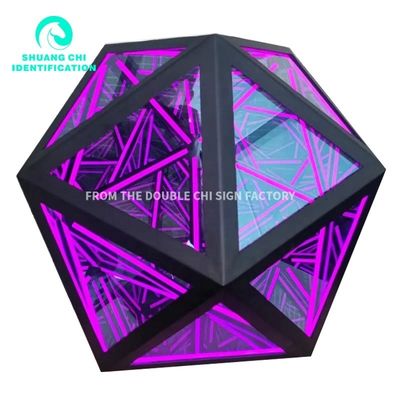 Конец 2023 Материал 3D Vision Melaleuca Mirror Abyss Mirror с высокой яркостью светодиодного света