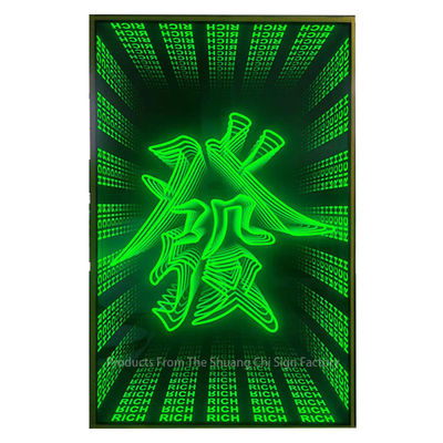 Необходимое украшение стен Custom End 3D Neon Mirror для KTV и внутренних помещений