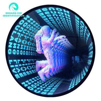 2023 Материал Abyss 3D Стерео Неоновое бесконечное зеркало с светодиодными полосками Источник света