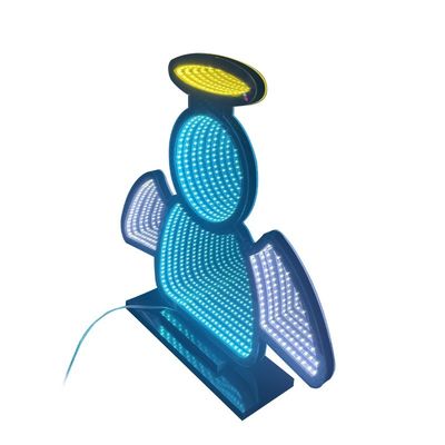 40 см Led 3D бесконечные зеркальные огни для рождественских вечеринок День рождения Потрясающий домашний декор