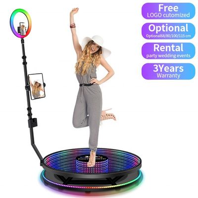 Высота платформы 25 см Автоматический стенд 360 для открытых мероприятий и фотосессии