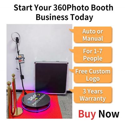 Высота платформы 25 см Автоматический стенд 360 для открытых мероприятий и фотосессии