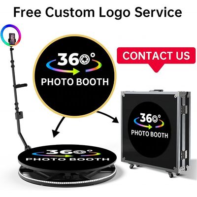 Высота платформы 25 см Автоматический стенд 360 для открытых мероприятий и фотосессии