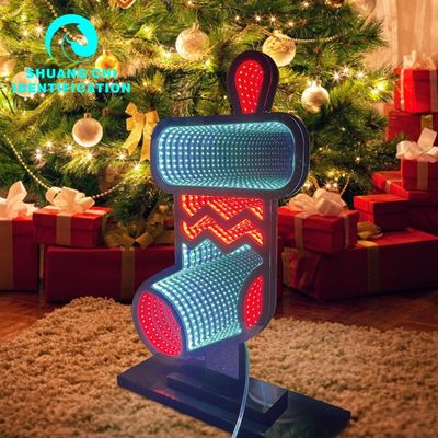 2- Настраиваемый Rgb Большой рождественский подарок Конфеты Stick Бесконечные зеркальные огни Для праздничного украшения