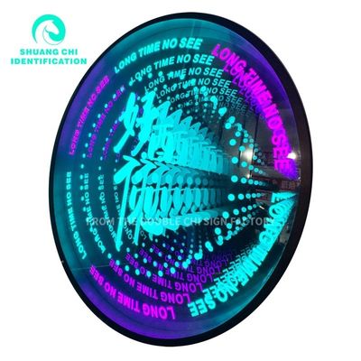 Жилье из нержавеющей стали на заказ 3D зеркальные плитки с светодиодной полосой в современном стиле