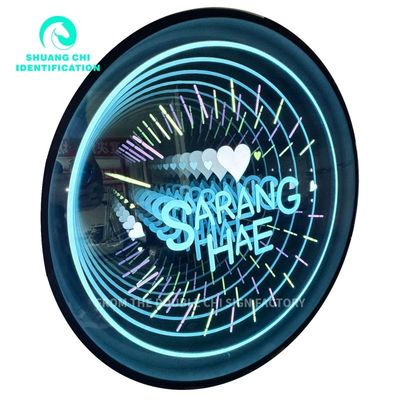 Настройка Abyss Neon Mirror Рекламные световые коробки для установки на стену или на полу