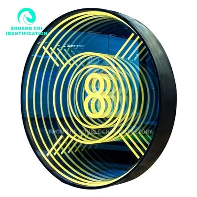 Настройка Abyss Neon Mirror Рекламные световые коробки для установки на стену или на полу