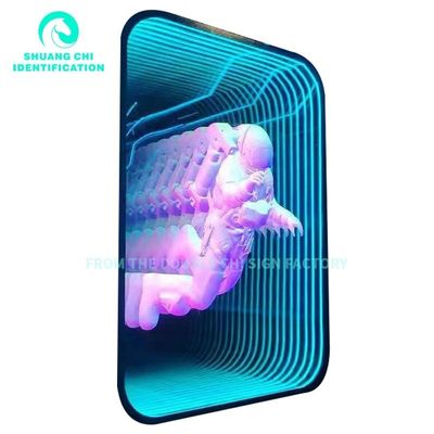 Настройка Abyss Neon Mirror Рекламные световые коробки для установки на стену или на полу