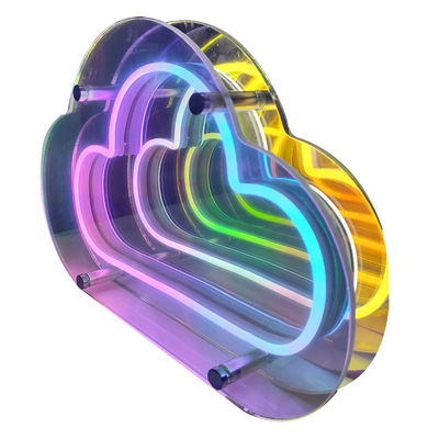 DC12V/AC110-220V Custom Infinity Logo Цветный светодиод 3D Неонный стеновой туннель для диджея Диско-партия