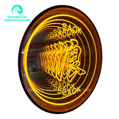 Модные тенденции Infinity Light Sign Неонное зеркало для декорации стен LED Неонное зеркало Infinity