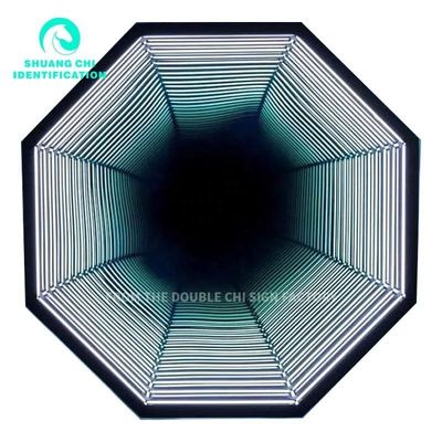 Неоновые зеркала Abyss приносят современный виток 3D зеркало Неоновый танцпол для диджея Диско вечеринка
