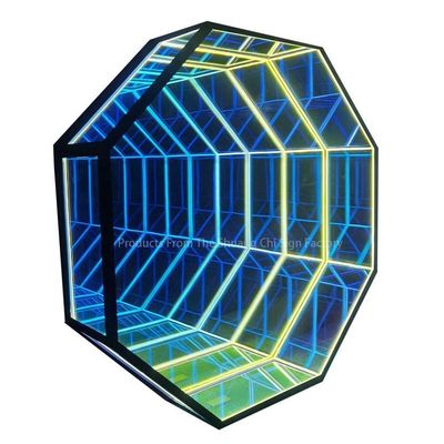 Цветные LED 3D неоновые стены бесконечные зеркальные туннели для домашнего декора