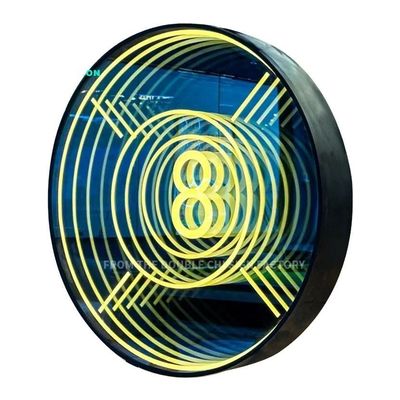 Цветные LED 3D неоновые стены бесконечные зеркальные туннели для домашнего декора