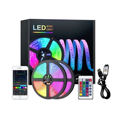 Услуга освещения 30 метров 12В Bluetooth светодиодный свет с 5050 RGB RGBIC
