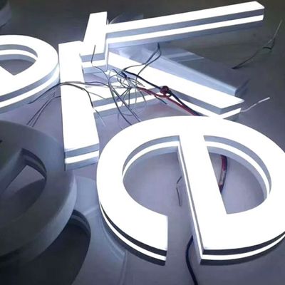 3D металлические буквы подсвеченные подсвеченный знак светодиодные буквы без минимального количества заказа