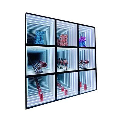 Модный RGB бесконечный зеркало бездны 3D логотип дисплейный корпус для внутреннего и наружного использования