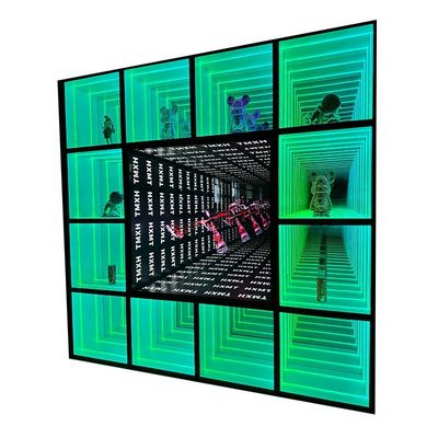 Прекрасно спроектированный бесконечный световой бездны зеркальный дисплейный шкаф с индивидуальным размером