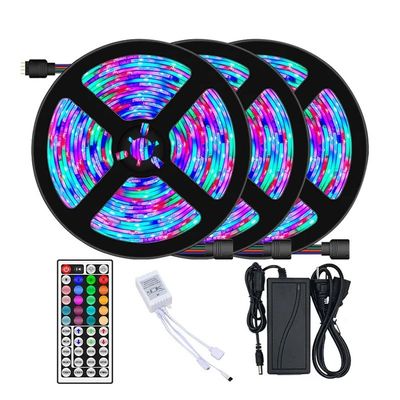 16.4ft 12V 5050 RGB Smart Bluetooth LED Strip Music Light для украшения спальни