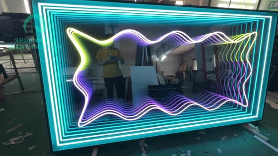 Коллекция зеркал Neon Abyss 12 вариантов интерьерного оформления для современных внутренних помещений