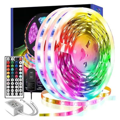 5050 RGB Изменение цвета Синхронизация музыки Ambient Bluetooth Smart Strip Light для украшения