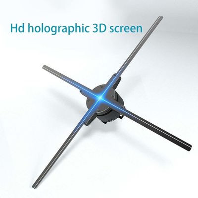 3D-голографический дисплейный вентилятор с светодиодом 24 часа и углом обзора 176°