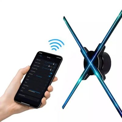 1800 Яркость Стены 3D Голограмм Рекламный дисплей с APP Загрузить контент