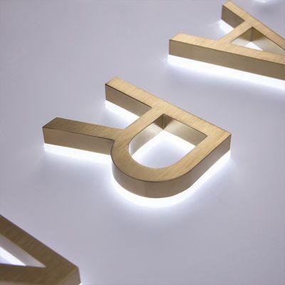 Наружный знак 3d освещенный светодиодный свет светодиодный акриловый светлые символы с индивидуальным цветом