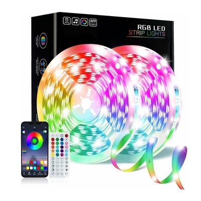 Мод переключателя Bluetooth 5050 SMD 220V 110V 100m Комната Умный гибкий светодиодный световой столб водонепроницаемый RGB светодиодные световые полосы
