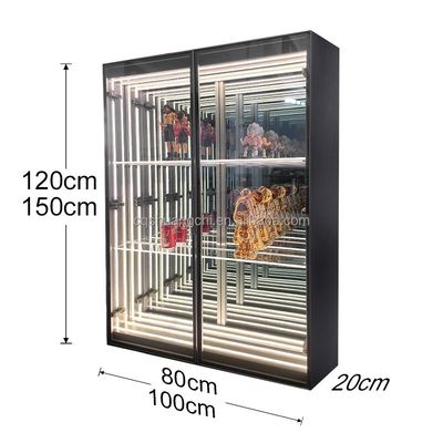 Дисплей и декоративное зеркало с 3D-светодиодным бесконечностью DC12V/AC110-220V