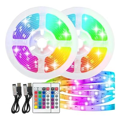 Полный комплект Flex голосовой управления водонепроницаемый умный RGB светодиодный светодиодный свет 16,4 фута изменяющий цвет