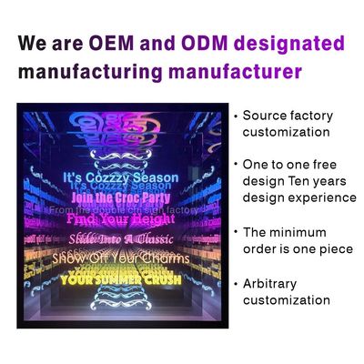 Специальный толщина RGB LED неоновый лист таблицы для 2023 Видео Свет LED Стенный 3D письмо знак