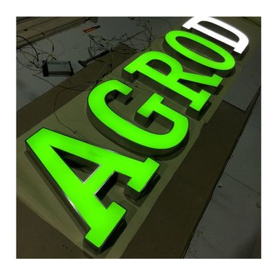 Высокая яркость светодиодный свет до логотипа акриловый знак для автобусной станции наружной дисплейной доски