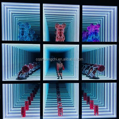 Настраиваемый размер Модный свет 3D LED бесконечное зеркало для модных предметов