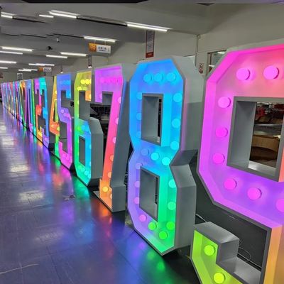 50000 часов работы В течение всей жизни светодиодные буквы световой знак для ярких символов отображения
