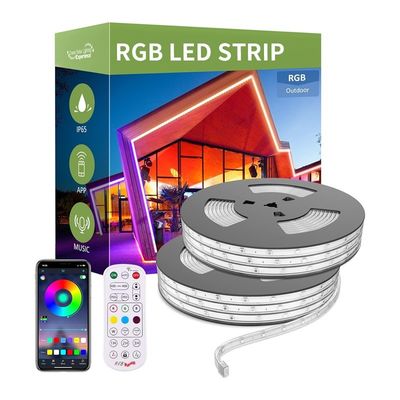 Водонепроницаемый комплект светодиодных полос 5M с функцией изменения цвета RGB и высоким световым потоком 110lm