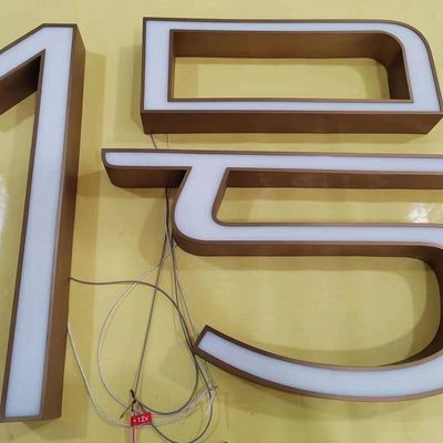 Высокая яркость светодиодный свет настройки 3d светящийся акриловый знак для открытого магазина