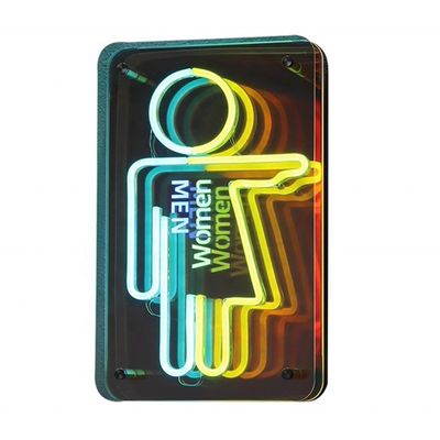 Деликатный светодиодный неоновый щит Infinito Letters Infinity Mirror Logo для помещений