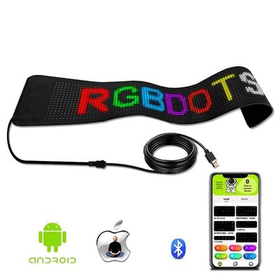 Рекламный знак на светодиодных панелях Яркий Bluetooth Управление приложением с гибким дисплеем и кожаным корпусом