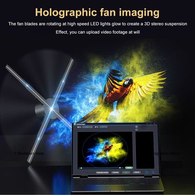 Стенный монтаж голографический фанни-пакет с 3D-голограммным проектором и голографическим экраном